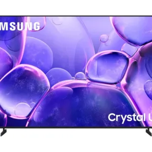 This is a Samsung 65-inch 4K UHD Smart TV with Crystal Processor 4K, MetalStream Design, Samsung Knox Security, and endless free content, providing a stunning viewing experience.