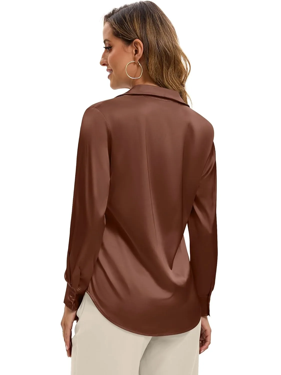 satin button shirt 4