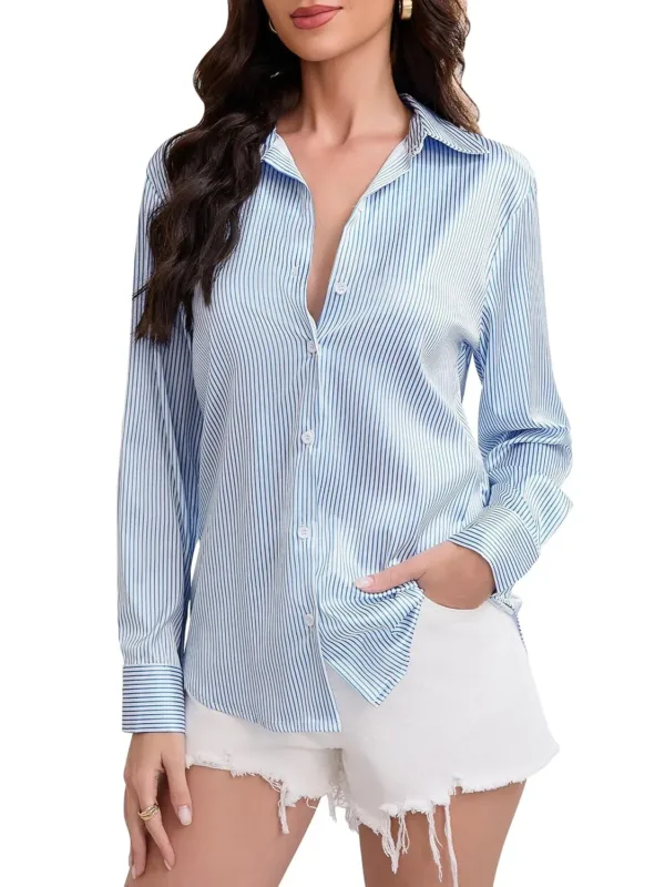 satin button shirt 6