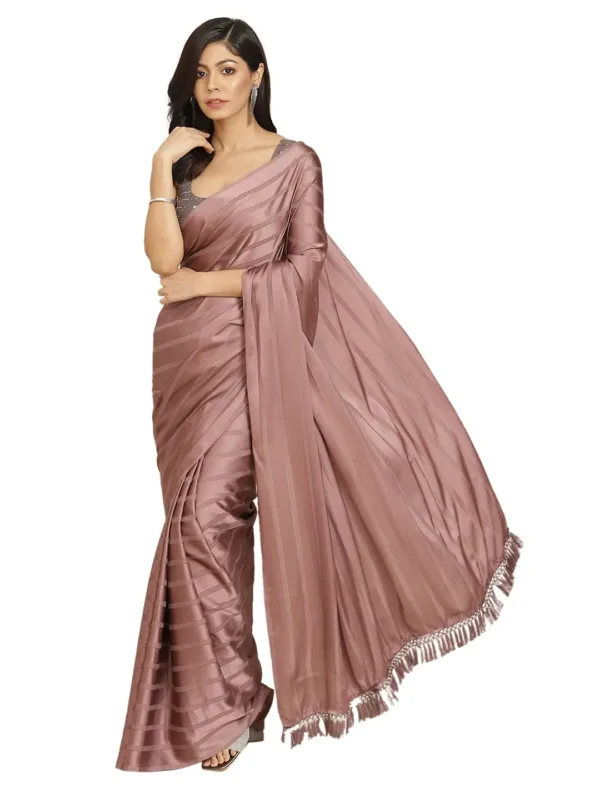 satin saree women 1