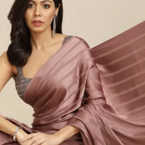 satin saree women 2