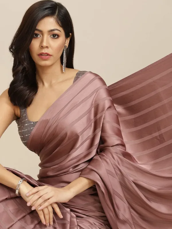 satin saree women 2