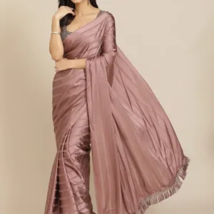 satin saree women 3