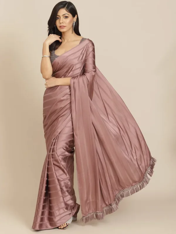 satin saree women 3