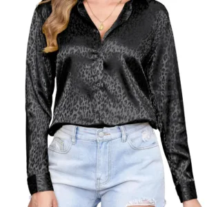 satin shirt women silk 6