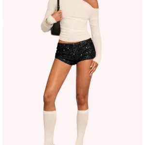 sequin shorts women 5