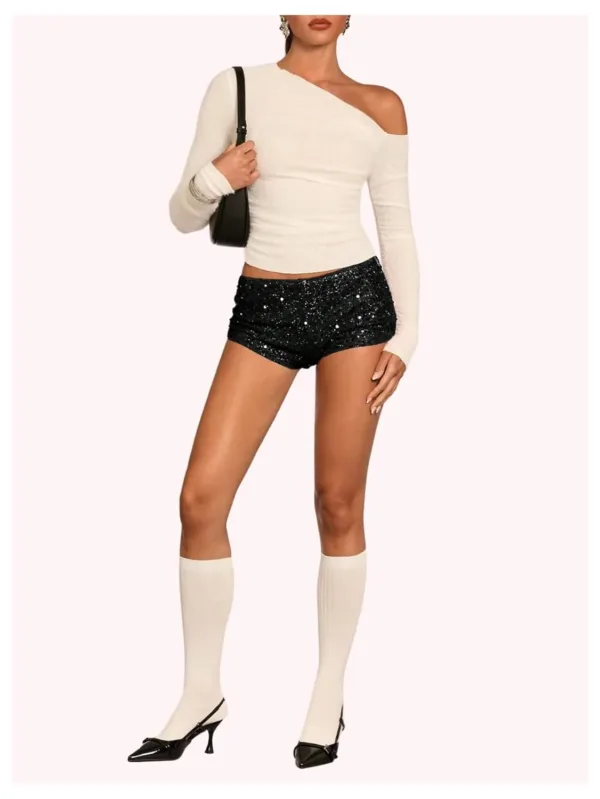 sequin shorts women 5