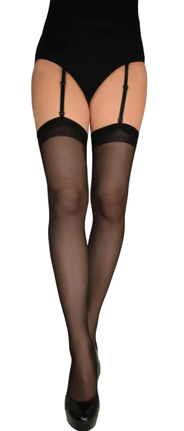 sheer plain stockings 1