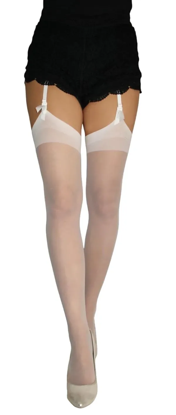 sheer plain stockings 7