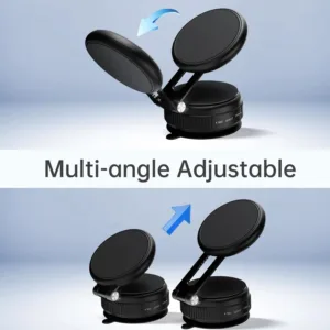 This magnetic shower phone holder with reusable suction cup allows you to securely mount your Magsafe iPhone 12-17 to bathroom mirror, shower, window, car dashboard, or any flat surface.