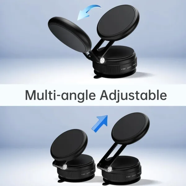 This magnetic shower phone holder with reusable suction cup allows you to securely mount your Magsafe iPhone 12-17 to bathroom mirror, shower, window, car dashboard, or any flat surface.