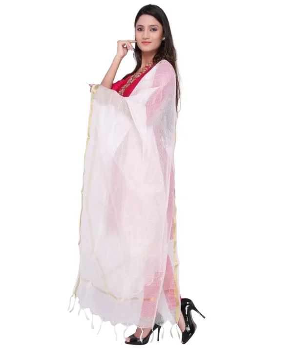 silk checkered dupatta 2