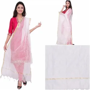 silk checkered dupatta 4