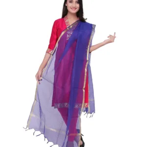 silk checkered dupatta 6