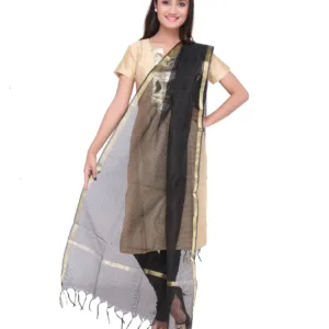 silk checkered dupatta 7