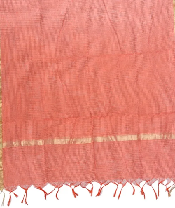 silk dupatta orange 3