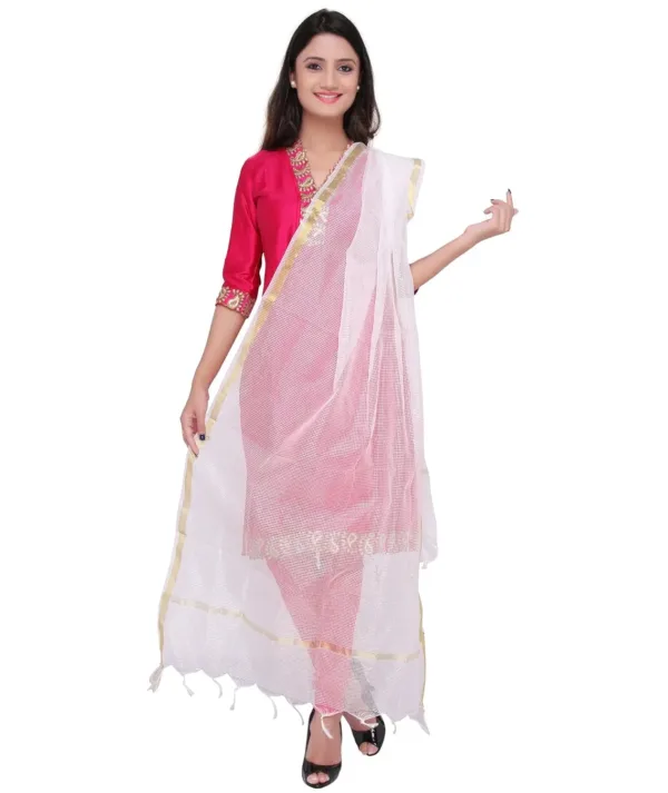 silk dupatta orange 7