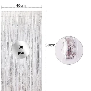 silver foil fringe xmas 2