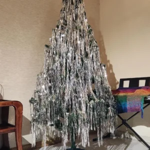 silver foil fringe xmas 5