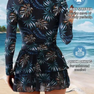 skirted swimsuit long sleeve 2
