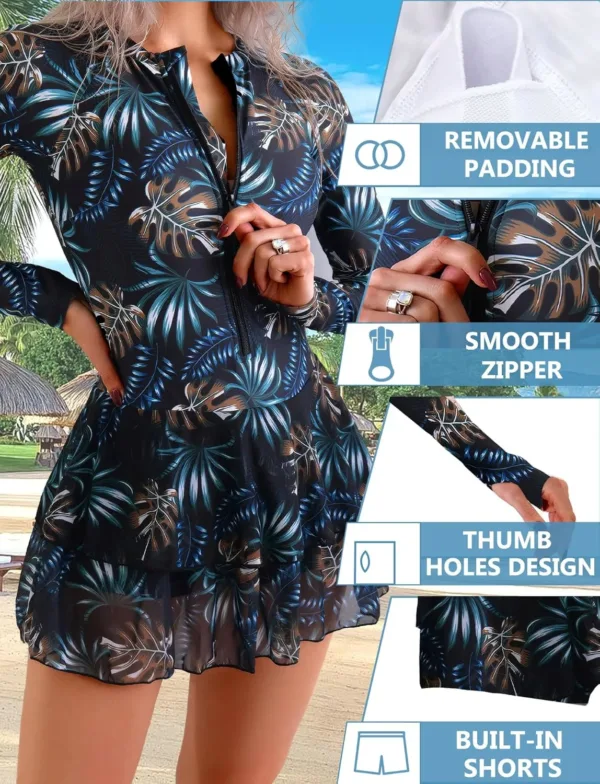 skirted swimsuit long sleeve 3
