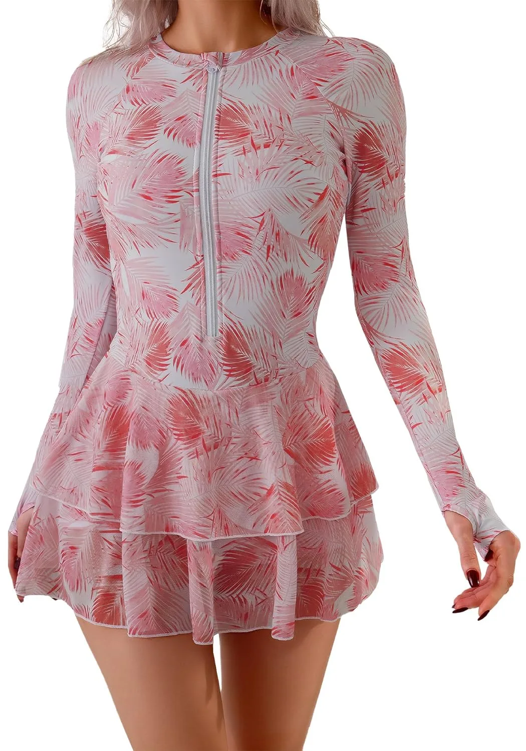 skirted swimsuit long sleeve 7