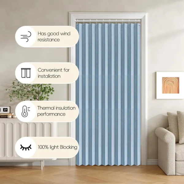 sky blue door blinds 4