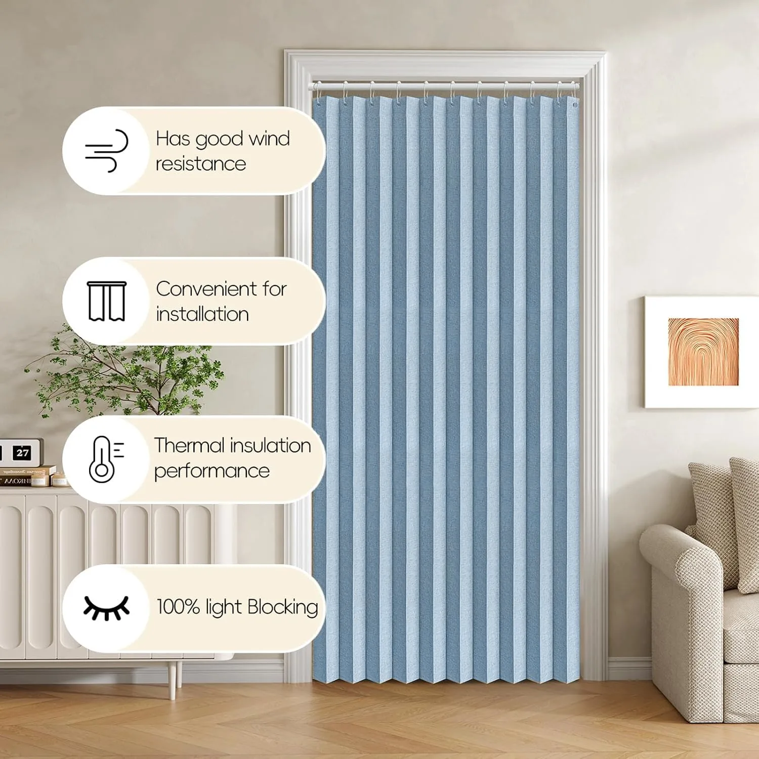 sky blue door blinds 4