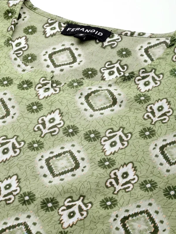 sleeve v neck kurti 2