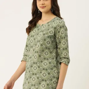 sleeve v neck kurti 3