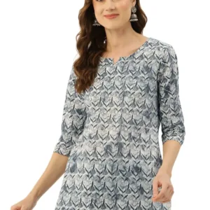sleeve v neck kurti 6