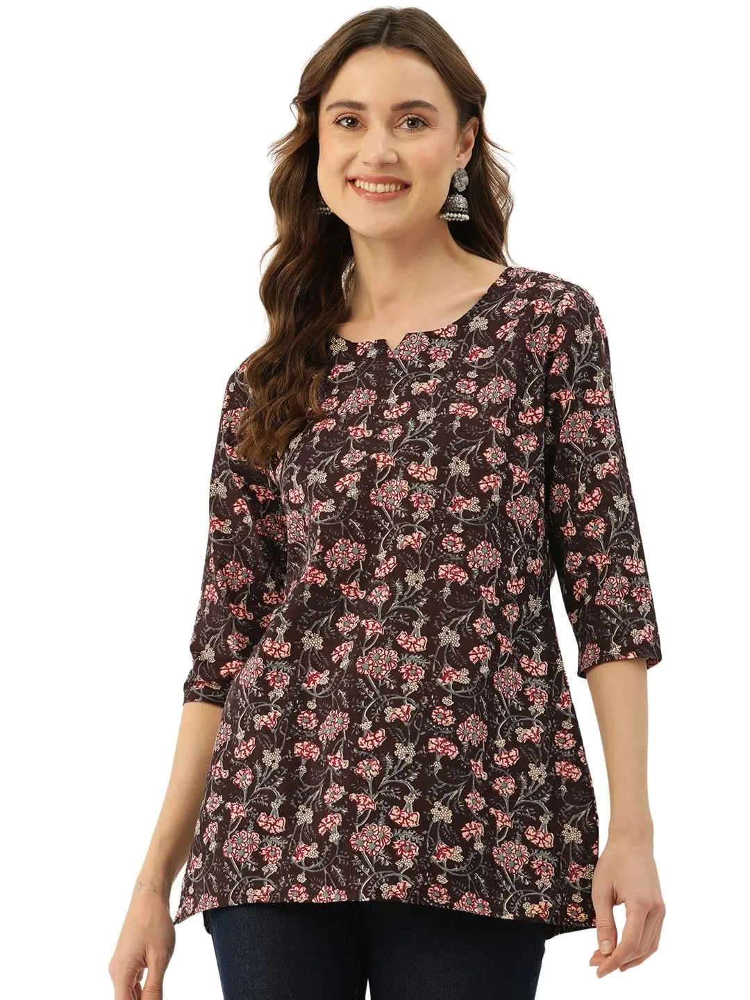 sleeve v neck tunic 1