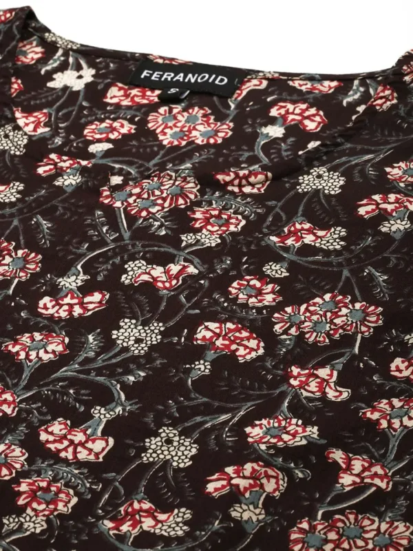 sleeve v neck tunic 2