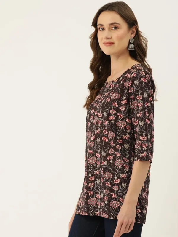 sleeve v neck tunic 3