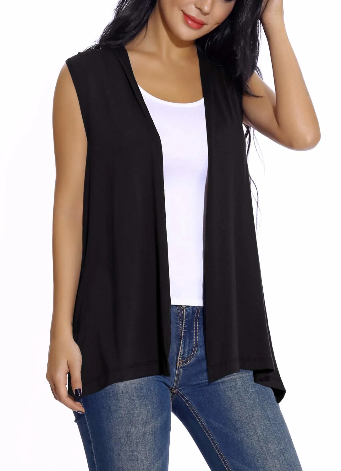 sleeveless cardigan vest 1