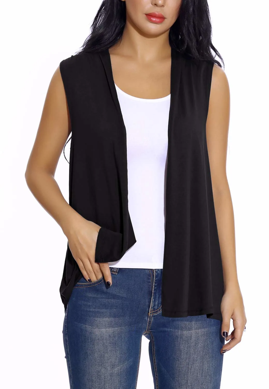 sleeveless cardigan vest 2