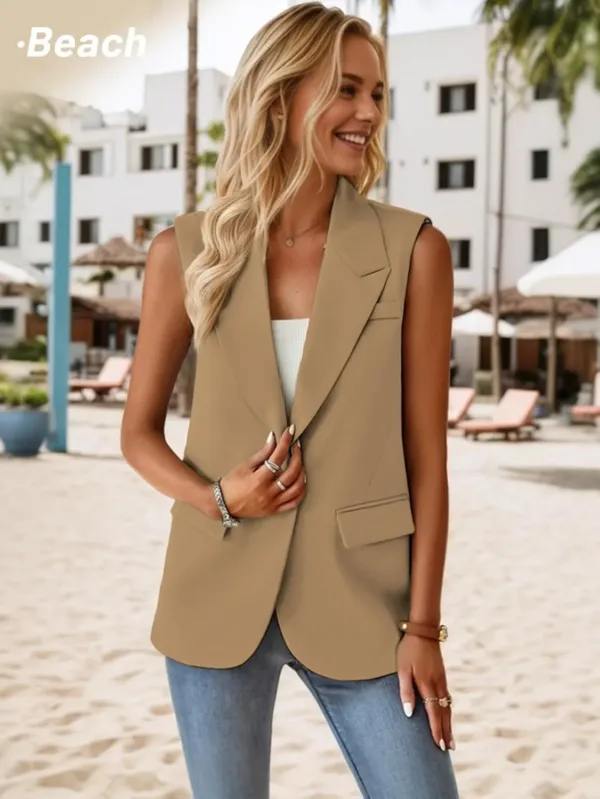 sleeveless vest blazer 3