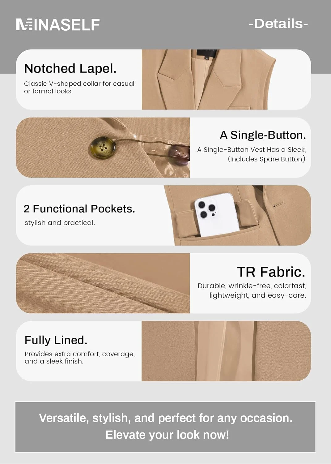 sleeveless vest blazer 6