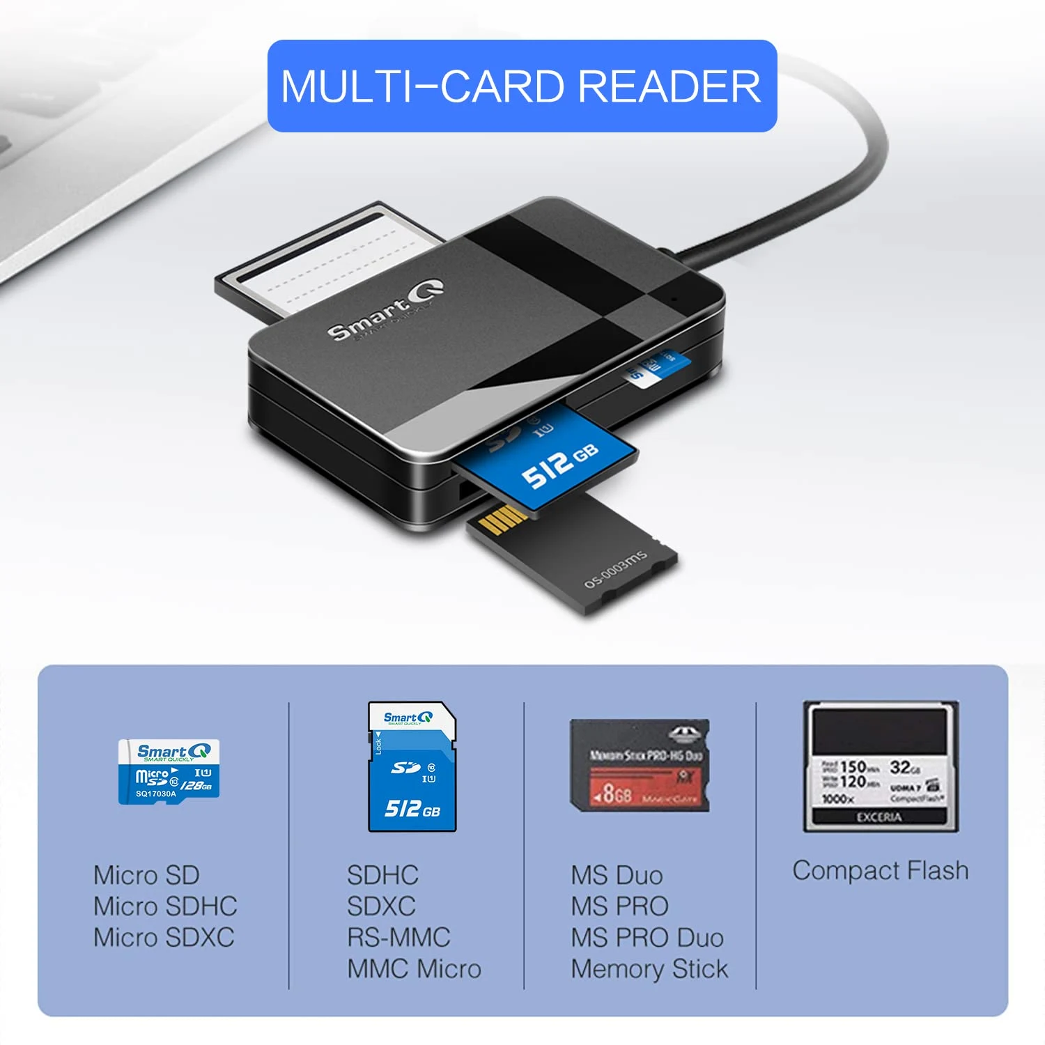 smartq usb card reader 2