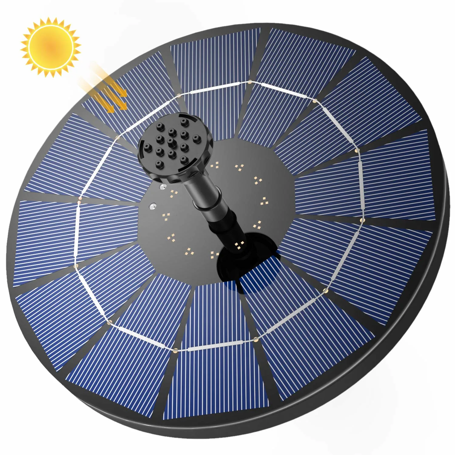 solar fountain battery 1