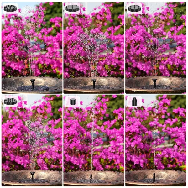 solar fountain battery 5