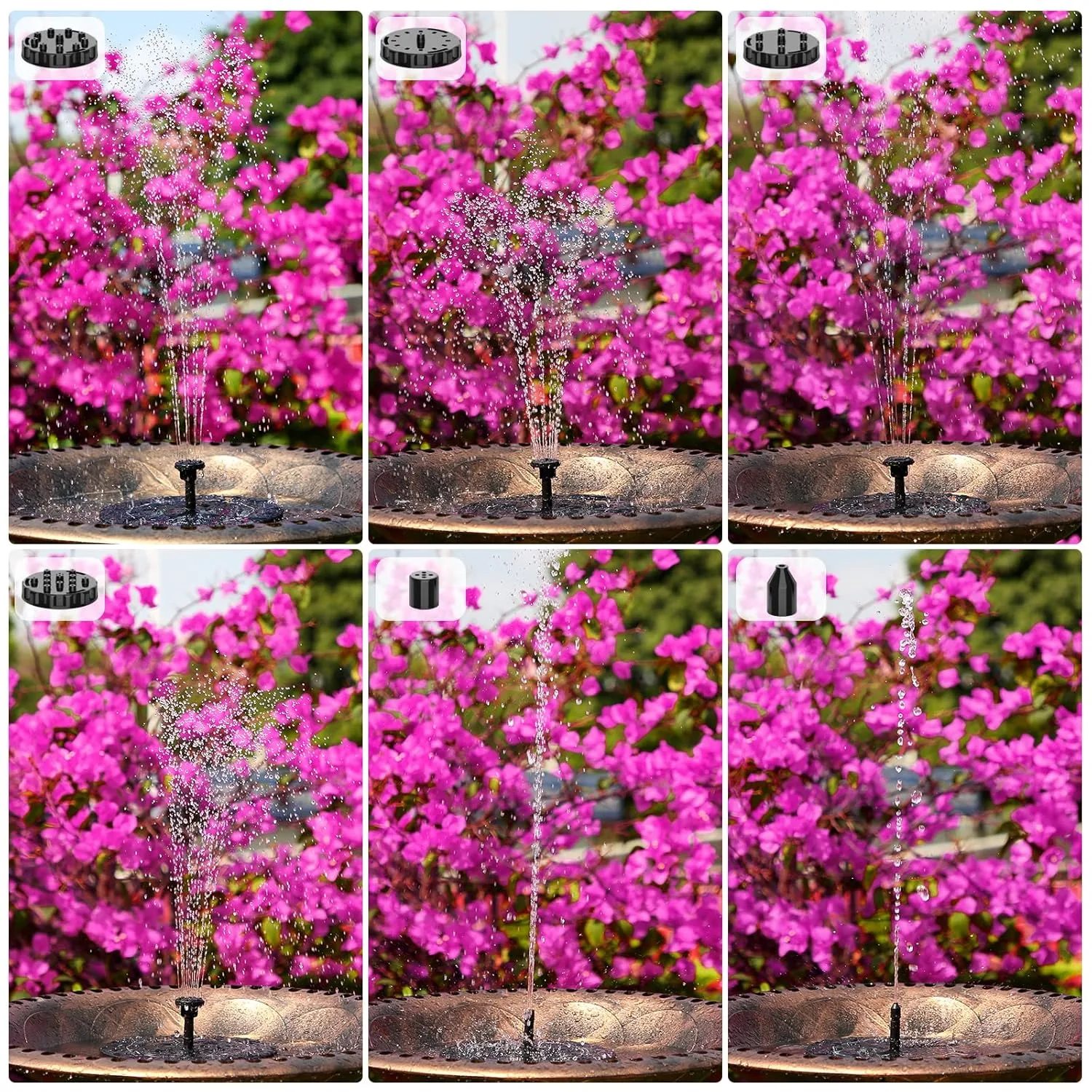 solar fountain battery 5