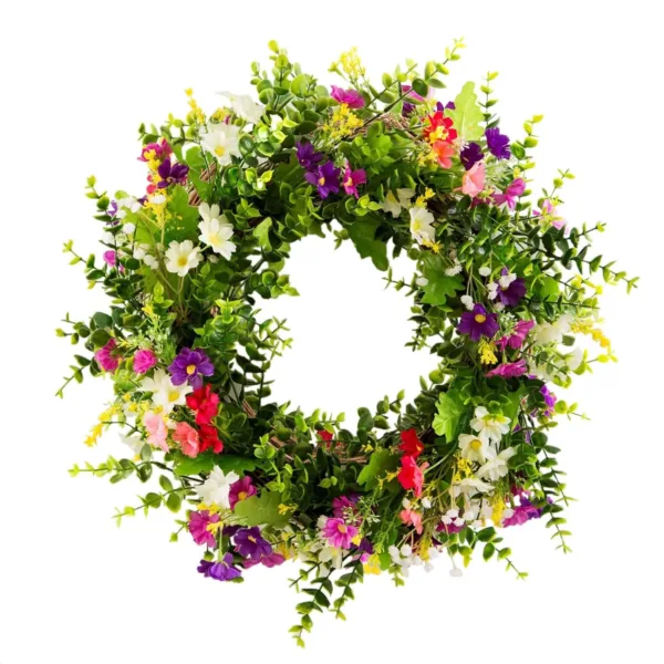 spring wreath front door 1