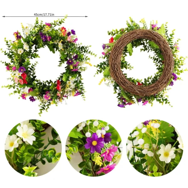 spring wreath front door 3