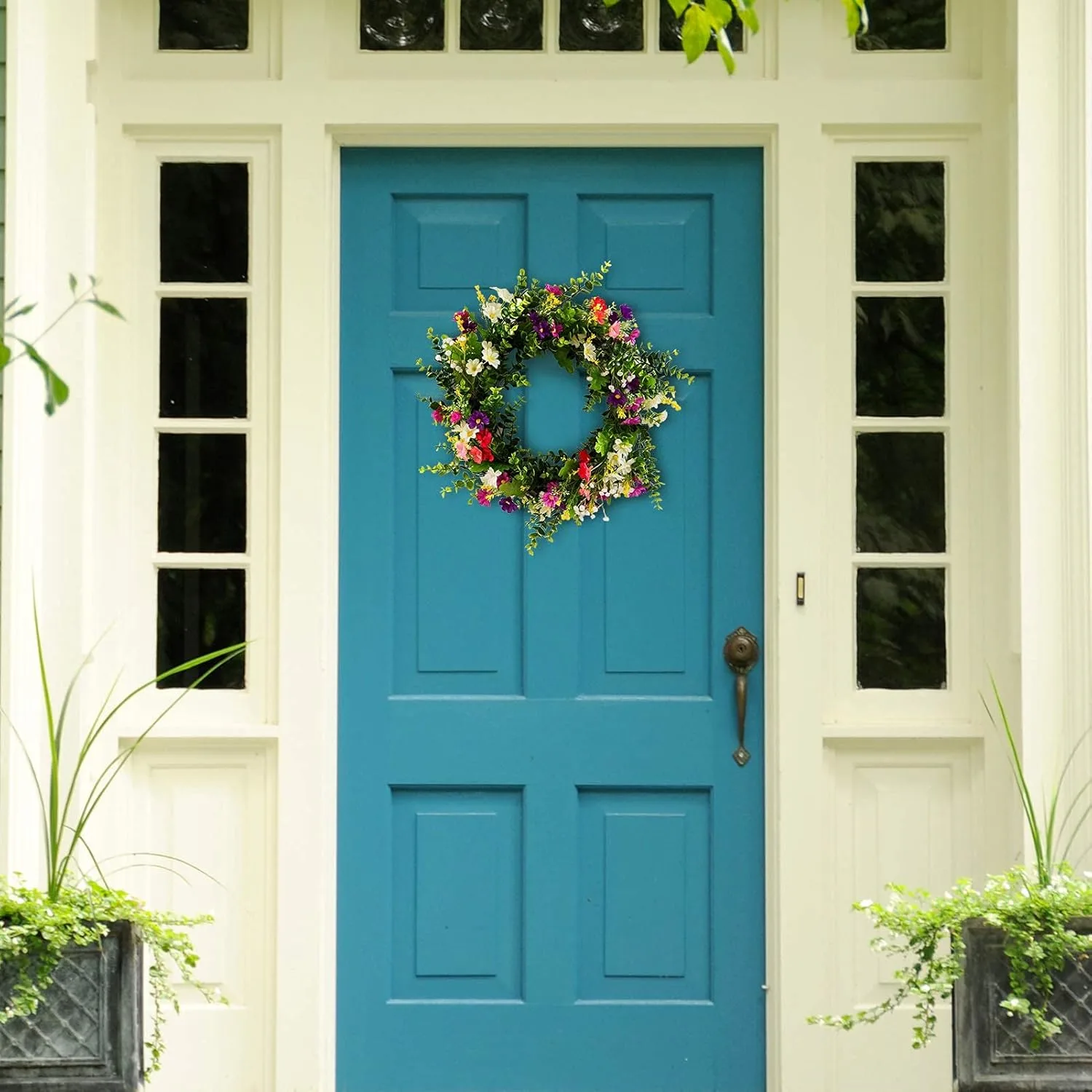 spring wreath front door 4