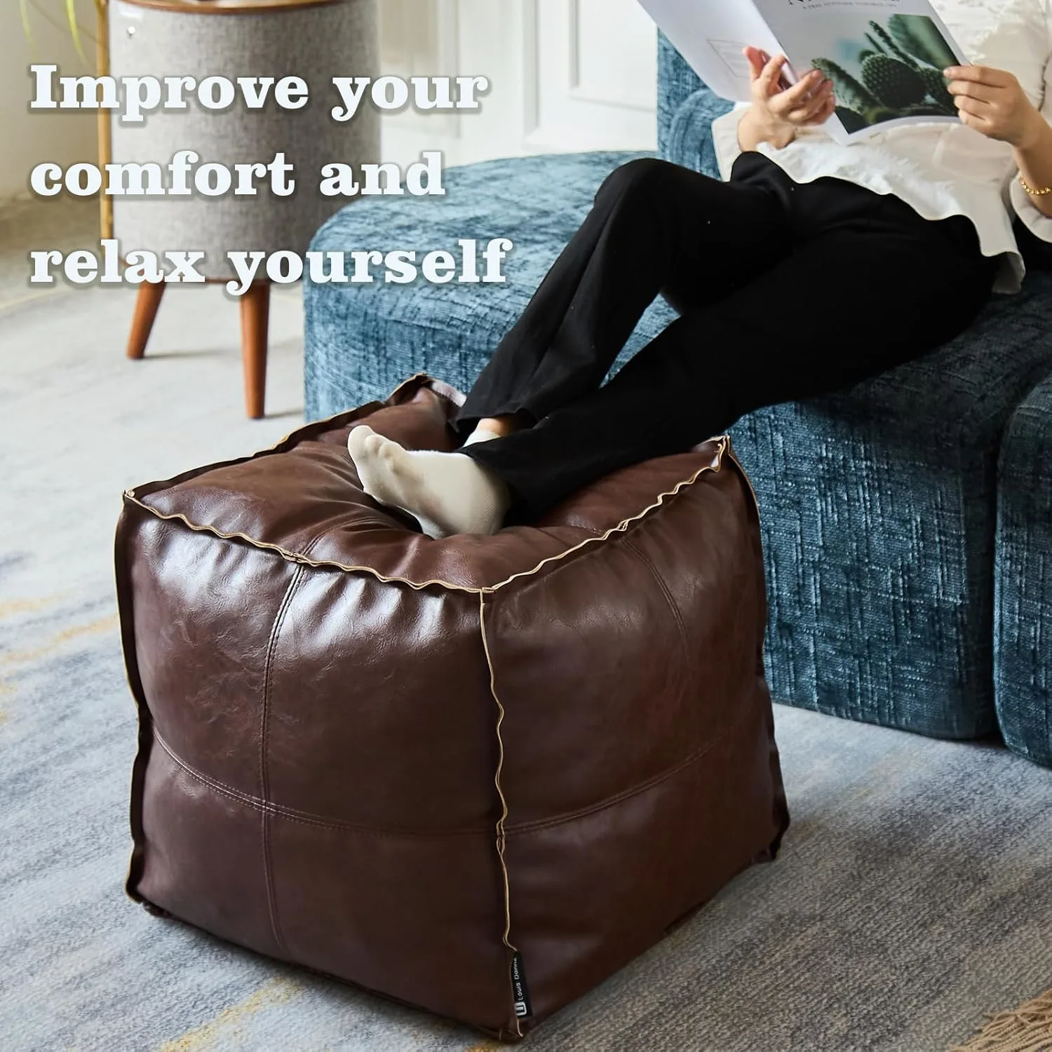 square pouf ottoman cover 5