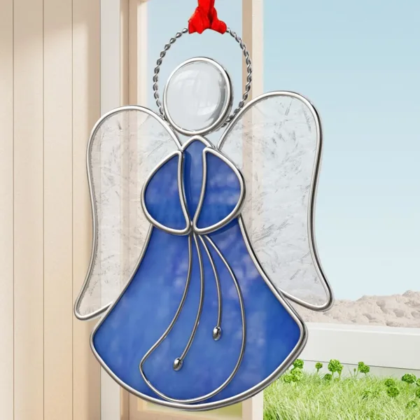 stained glass angel suncatcher 2