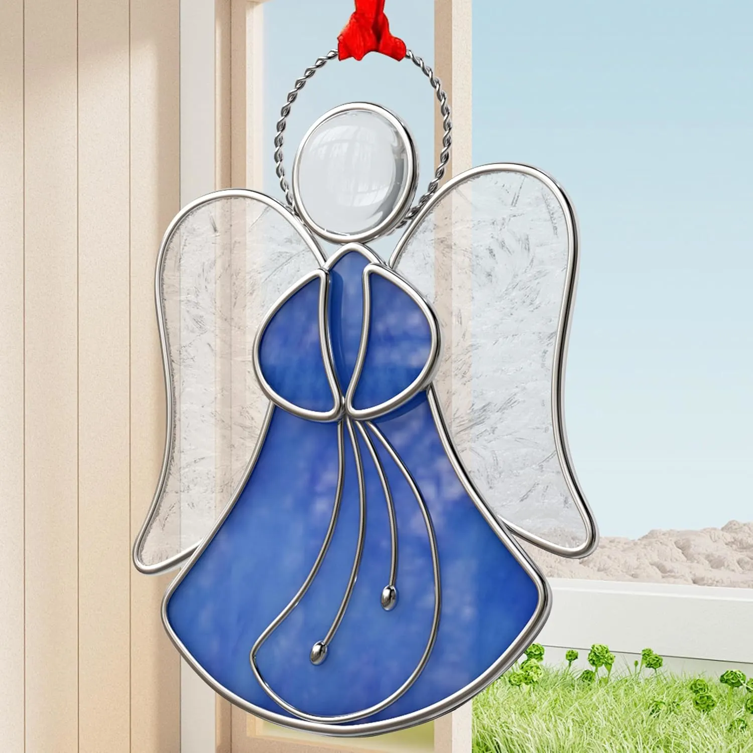 stained glass angel suncatcher 2