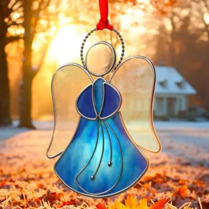 stained glass angel suncatcher 4