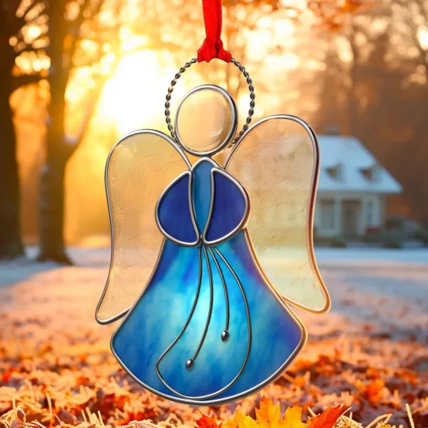 stained glass angel suncatcher 4
